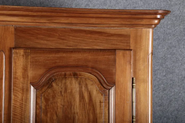 Pamono Baroque Wardrobe in Walnut, Freiburg, Switzerland, 1800s Clearance