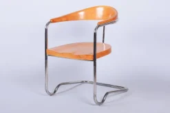 Pamono Bauhaus Armchair in Beech by Ladislav Žák, 1930s Discount