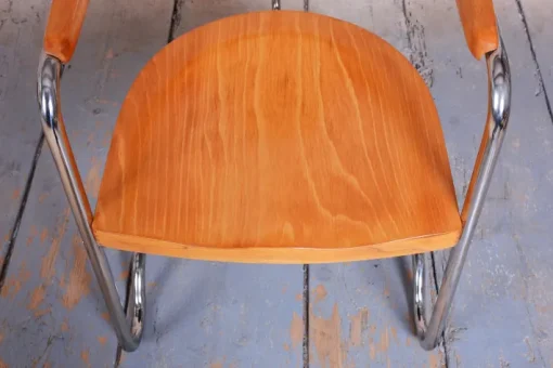 Pamono Bauhaus Armchair in Beech by Ladislav Žák, 1930s Discount