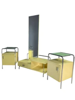Pamono Bauhaus Bedroom Set from Slezák, Czechoslovakia, 1930s, Set of 3 Clearance
