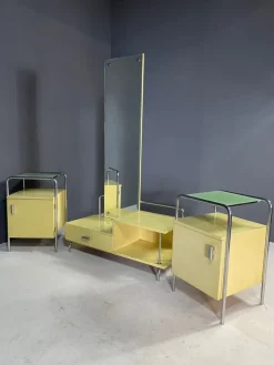Pamono Bauhaus Bedroom Set from Slezák, Czechoslovakia, 1930s, Set of 3 Clearance