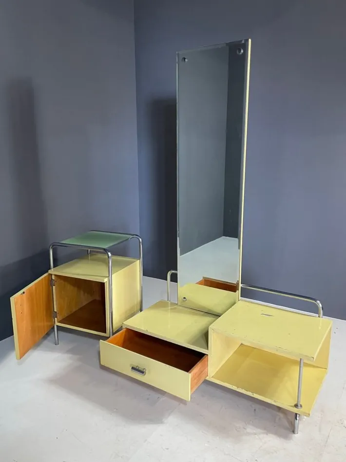 Pamono Bauhaus Bedroom Set from Slezák, Czechoslovakia, 1930s, Set of 3 Clearance
