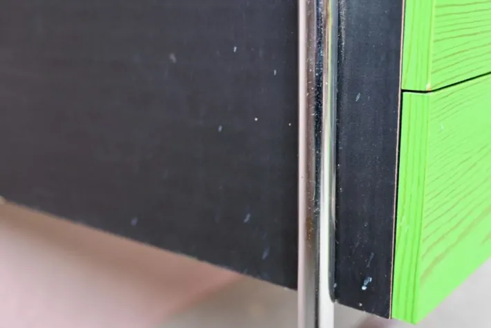 Pamono Bauhaus Desk in Green and Black Wood and Chrome Metal, 1980s Discount