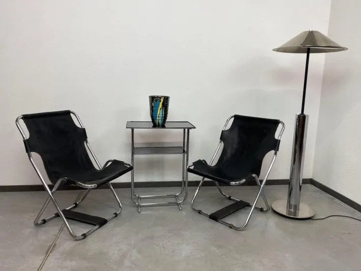 Pamono Bauhaus Folding Chairs, 1960s, Set of 2 Hot