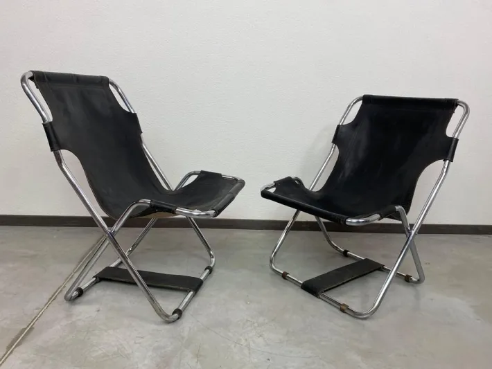 Pamono Bauhaus Folding Chairs, 1960s, Set of 2 Hot