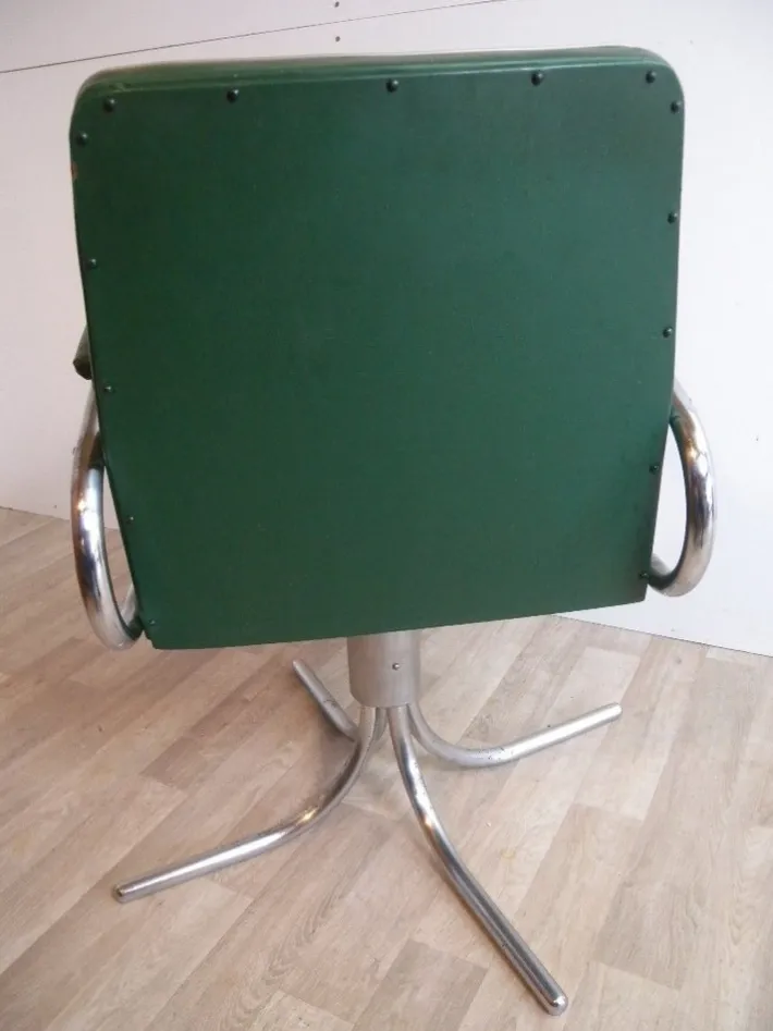 Pamono Bauhaus Maquet Office Chair in Steel Tube & Chrome, 1930s New