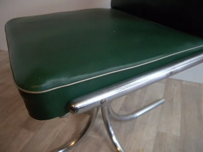 Pamono Bauhaus Maquet Office Chair in Steel Tube & Chrome, 1930s New