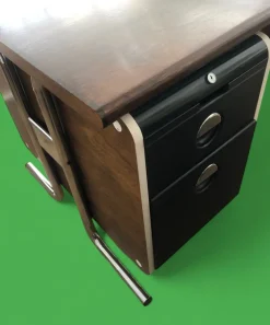 Pamono Bauhaus Rosewood Veneer and Tubular Chrome Executive Desk, 1970s Online