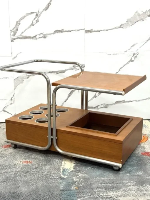 Pamono Bauhaus Serving Trolley by Marcel Breuer, 1970s Clearance