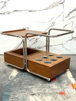 Pamono Bauhaus Serving Trolley by Marcel Breuer, 1970s Clearance