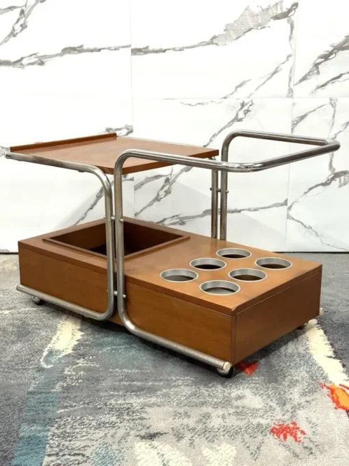 Pamono Bauhaus Serving Trolley by Marcel Breuer, 1970s Clearance