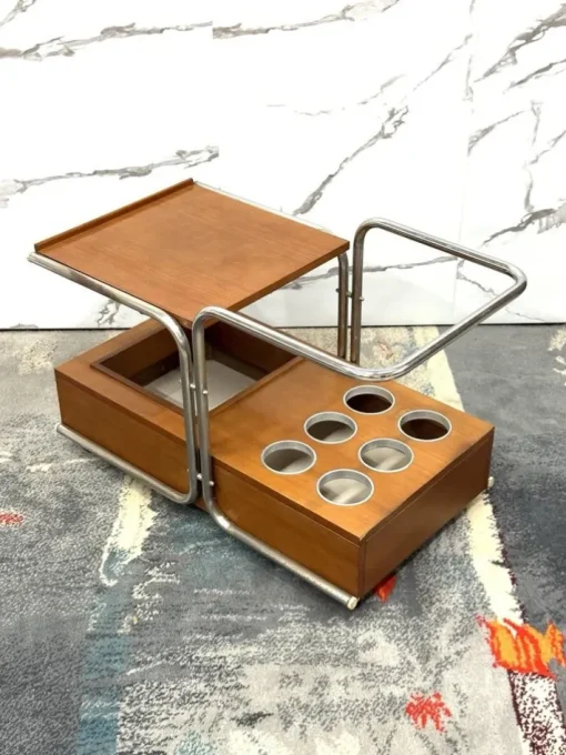 Pamono Bauhaus Serving Trolley by Marcel Breuer, 1970s Clearance