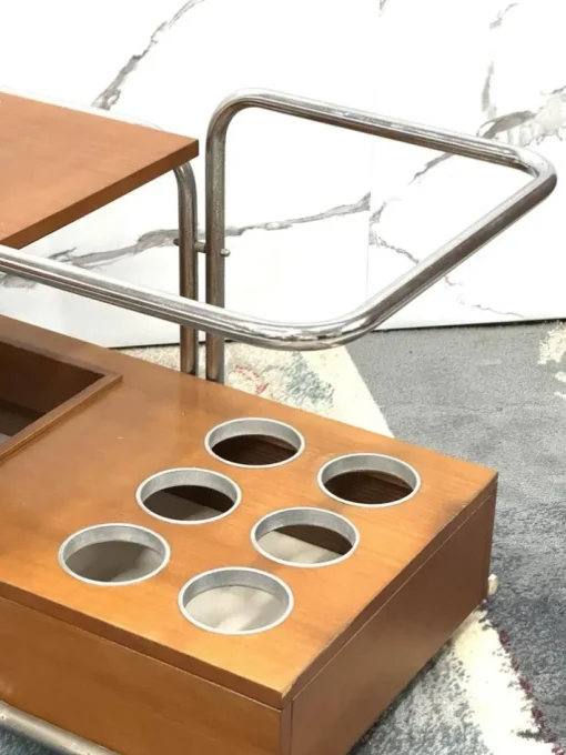 Pamono Bauhaus Serving Trolley by Marcel Breuer, 1970s Clearance