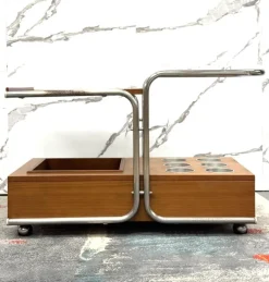 Pamono Bauhaus Serving Trolley by Marcel Breuer, 1970s Clearance