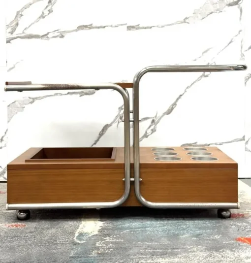 Pamono Bauhaus Serving Trolley by Marcel Breuer, 1970s Clearance
