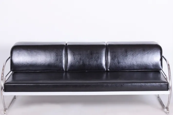 Pamono Bauhaus Sofa by Robert Slezak, 1930s New
