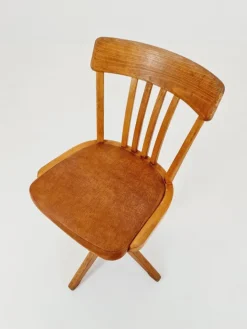 Pamono Bauhaus Swivel Office Chair in Wood from Sedus, 1930s Sale