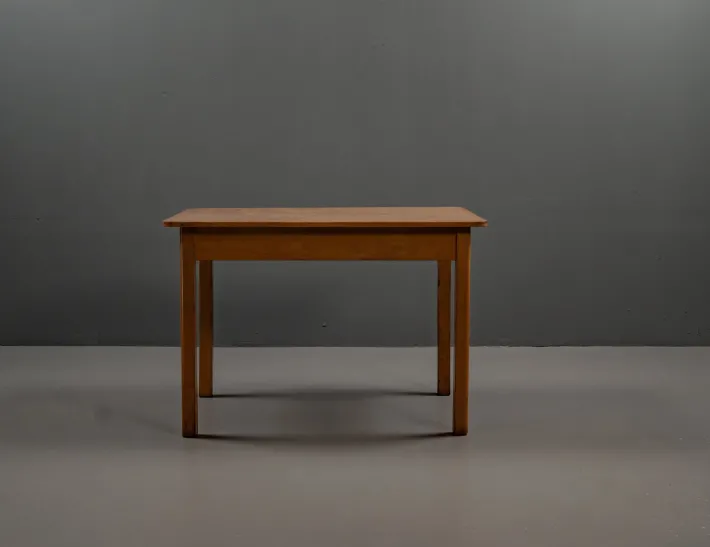 Pamono Bauhaus Table Made of Beech Wood with Linoleum, 1930s Clearance