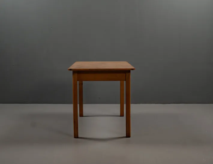Pamono Bauhaus Table Made of Beech Wood with Linoleum, 1930s Clearance