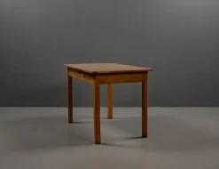 Pamono Bauhaus Table Made of Beech Wood with Linoleum, 1930s Clearance