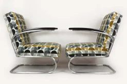 Pamono Bauhaus Tubular Armchairs attributed to Willem Hendrik Gispen for Mücke Melder, 1930s, Set of 2