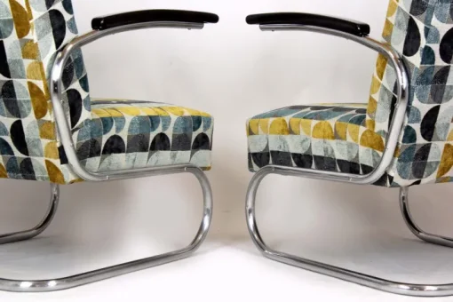 Pamono Bauhaus Tubular Armchairs attributed to Willem Hendrik Gispen for Mücke Melder, 1930s, Set of 2