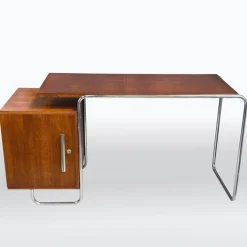 Pamono Bauhaus Tubular Chrome Desk, 1930s