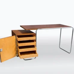 Pamono Bauhaus Tubular Chrome Desk, 1930s