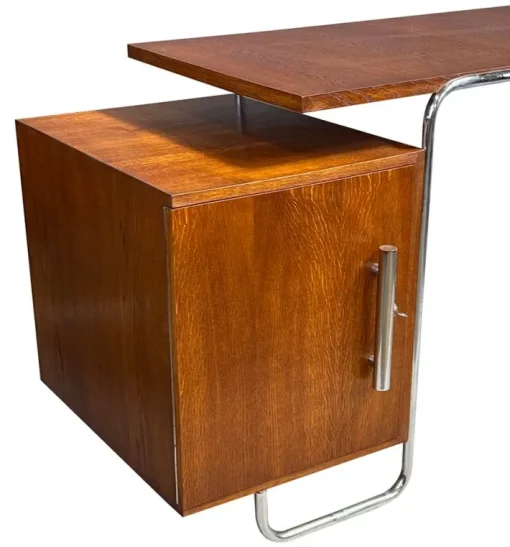 Pamono Bauhaus Tubular Chrome Desk, 1930s