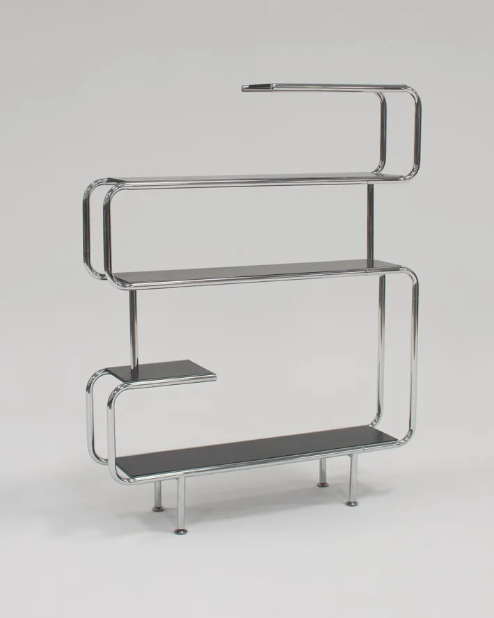 Pamono Bauhaus Tubular Shelving Unit, 1970s Outlet