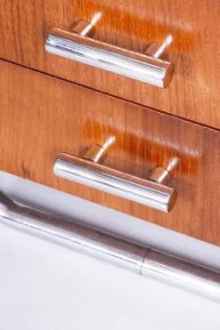 Pamono Bauhaus Writing Desk in Beech by Robert Slezak, 1930s Hot