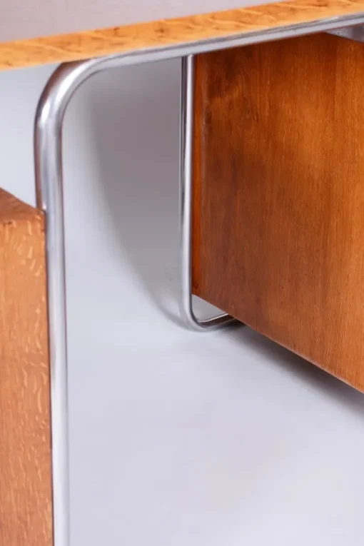 Pamono Bauhaus Writing Desk in Beech by Robert Slezak, 1930s Hot