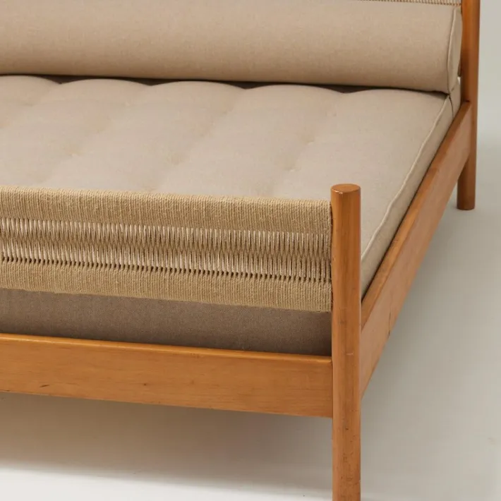 Pamono Bed attributed to Charlotte Perriand for Meribel, 1950s Clearance