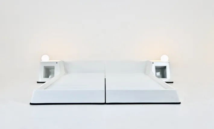 Pamono Bed attributed to Marc Held for Prisunic, 1970s Outlet
