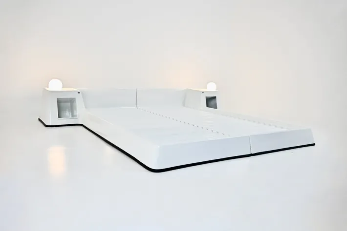 Pamono Bed attributed to Marc Held for Prisunic, 1970s Outlet