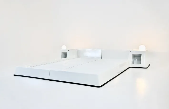 Pamono Bed attributed to Marc Held for Prisunic, 1970s Outlet