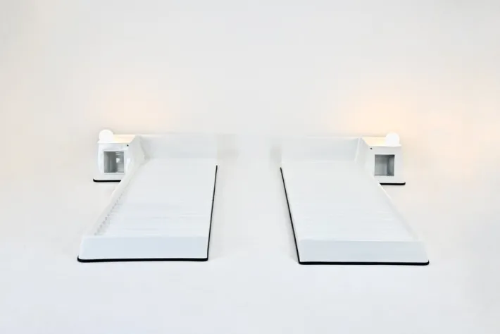 Pamono Bed attributed to Marc Held for Prisunic, 1970s Outlet