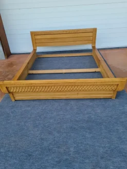 Pamono Bed by Guillerme et Chambron for Votre Maison, 1970s Sale