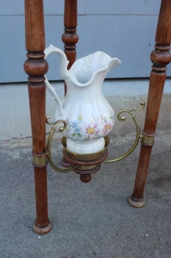 Pamono Bedroom Washstand with Basin, Pitcher, and Mirror Discount