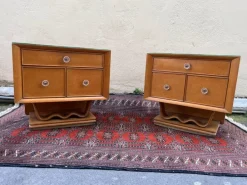 Pamono Bedside Tables in the style of Osvaldo Borsani, 1960s, Set of 2 New