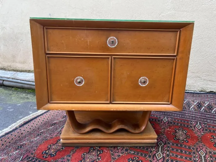 Pamono Bedside Tables in the style of Osvaldo Borsani, 1960s, Set of 2 New
