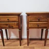Pamono Bedside Tables in Walnut, 1950s, Set of 2 Hot