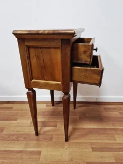 Pamono Bedside Tables in Walnut, 1950s, Set of 2 Hot