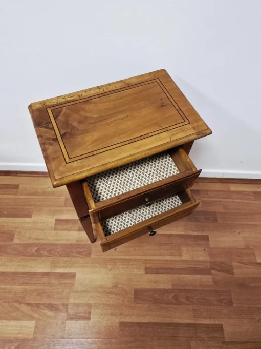 Pamono Bedside Tables in Walnut, 1950s, Set of 2 Hot