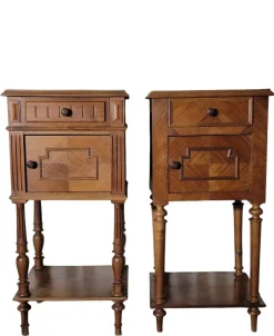 Pamono Bedside Tables in Walnut, Set of 2 Sale