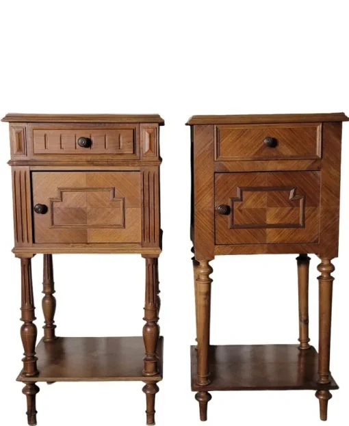 Pamono Bedside Tables in Walnut, Set of 2 Sale