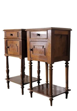 Pamono Bedside Tables in Walnut, Set of 2 Sale
