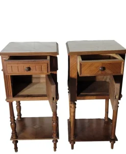 Pamono Bedside Tables in Walnut, Set of 2 Sale