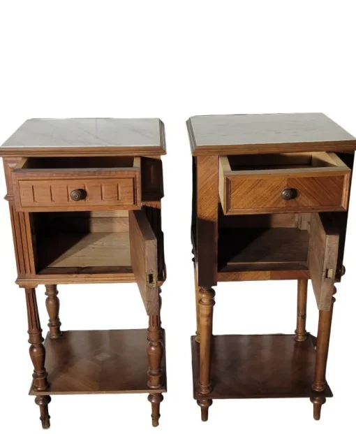 Pamono Bedside Tables in Walnut, Set of 2 Sale