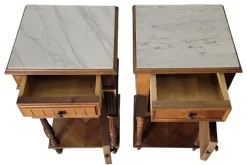 Pamono Bedside Tables in Walnut, Set of 2 Sale